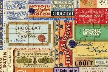 Vintage French Chocolates jigsaw puzzle