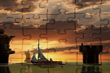 Ajedrez en el mar jigsaw puzzle