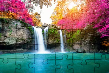 cataratas coloridas jigsaw puzzle