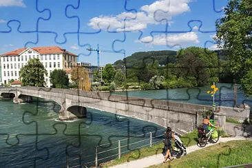 Foot Bridge over Reuss River