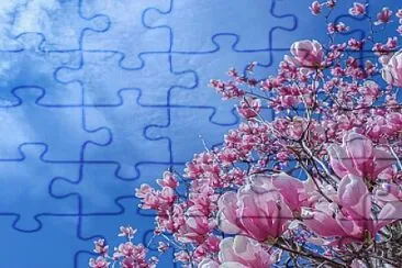 Flores cor de rosa jigsaw puzzle