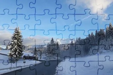 Winter Road jigsaw puzzle