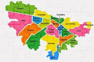 MAPA BOGOTA jigsaw puzzle