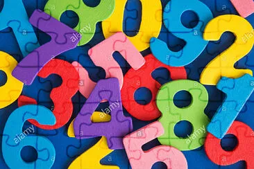 Numbers jigsaw puzzle