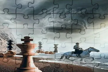 Ajedrez en la playa jigsaw puzzle