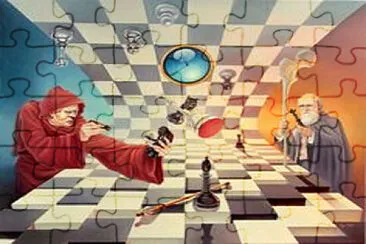 Ajedrez entre magos jigsaw puzzle