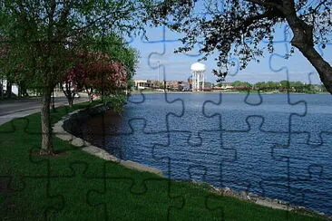 The lake jigsaw puzzle