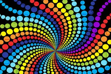 colorful dot swirl