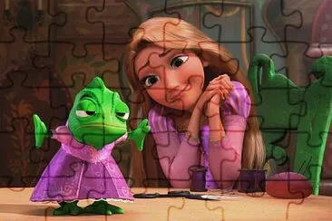 Rapunzel y Pascal