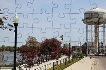 Fountain Lake Park jigsaw puzzle