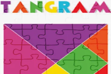 Tangram jigsaw puzzle