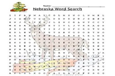 nebraska-wordsearch jigsaw puzzle