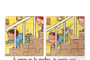 Cuidado escaleras jigsaw puzzle