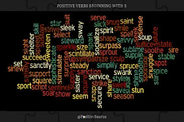 positive verbs that start with s