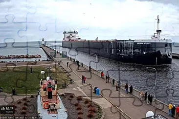 American Integrity Freighter at Duluth jigsaw puzzle