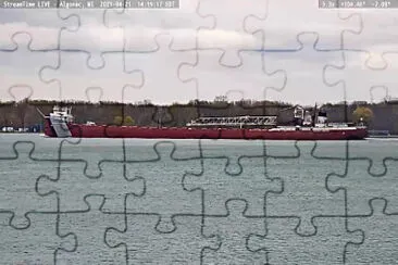 Arthur M Anderson Freighter at Algonac jigsaw puzzle