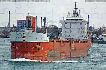 פאזל של Spruceglen Freighter at Port Huron