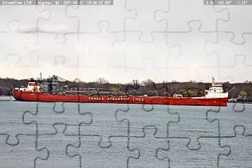 Frontenac Freighter at Algonac jigsaw puzzle