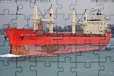  "saltie  " Federal Bering entering Lake Huron northbound jigsaw puzzle