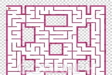 abstract square maze