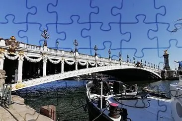 Paris, Pont Alexandre III, Bridge jigsaw puzzle