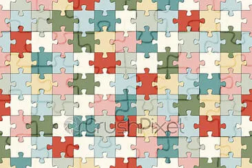 colored puzzle jigsaw puzzle