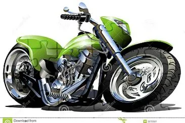 Cartoon Motorcycle