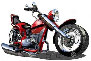 פאזל של Cartoon Motorcycle 2