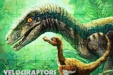 פאזל של velociraptor