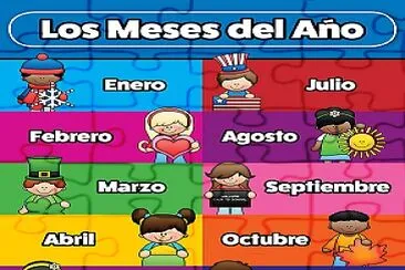 פאזל של LOS MESES DEL AÑO EN ESPAÑOL