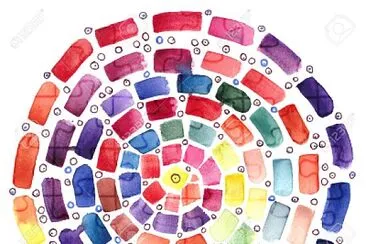 water color spiral