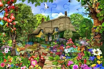 Casa con jardin jigsaw puzzle