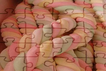 marshmellow twist jigsaw puzzle