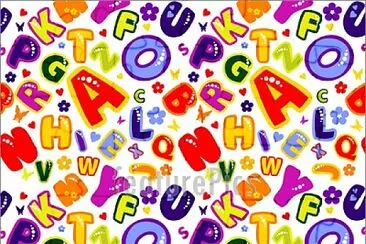 Colorful letters jigsaw puzzle