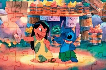 פאזל של LILO Y STICH