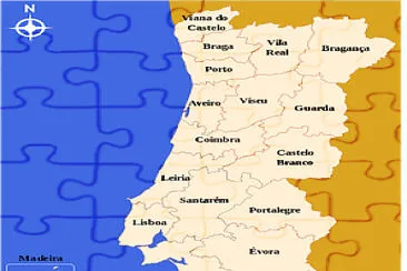 mapa de Portugal