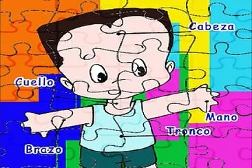 partes del cuerpo humano para niños jigsaw puzzle