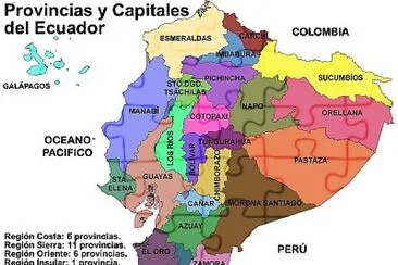 פאזל של PROVINCIAS DEL ECUADOR