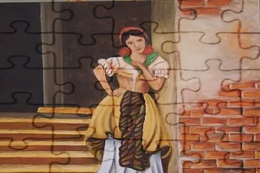 flower girl jigsaw puzzle