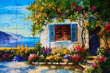 Beautiful House Near the Sea jigsaw puzzle