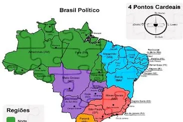 Mapa do Brasil .