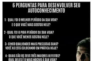 Auto conhecimento????????????????