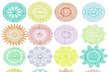 colorful spirographs