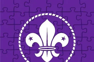 Flor de lis Scout jigsaw puzzle