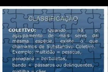 Substantivo Coletivo jigsaw puzzle