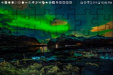 Northern lights jigsaw puzzle