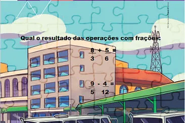 Frações jigsaw puzzle