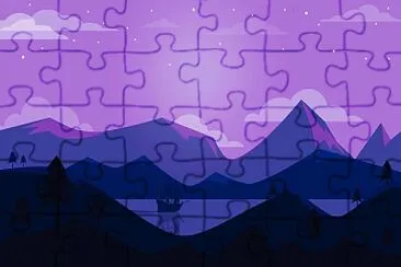 Purple forest jigsaw puzzle