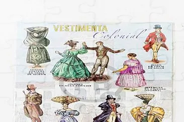 ¿COMO SE VESTÍAN EN 1810? jigsaw puzzle