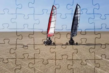 Blokarts and beach jigsaw puzzle